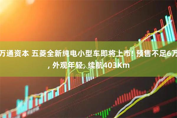 万通资本 五菱全新纯电小型车即将上市! 预售不足6万, 外观年轻, 续航403Km